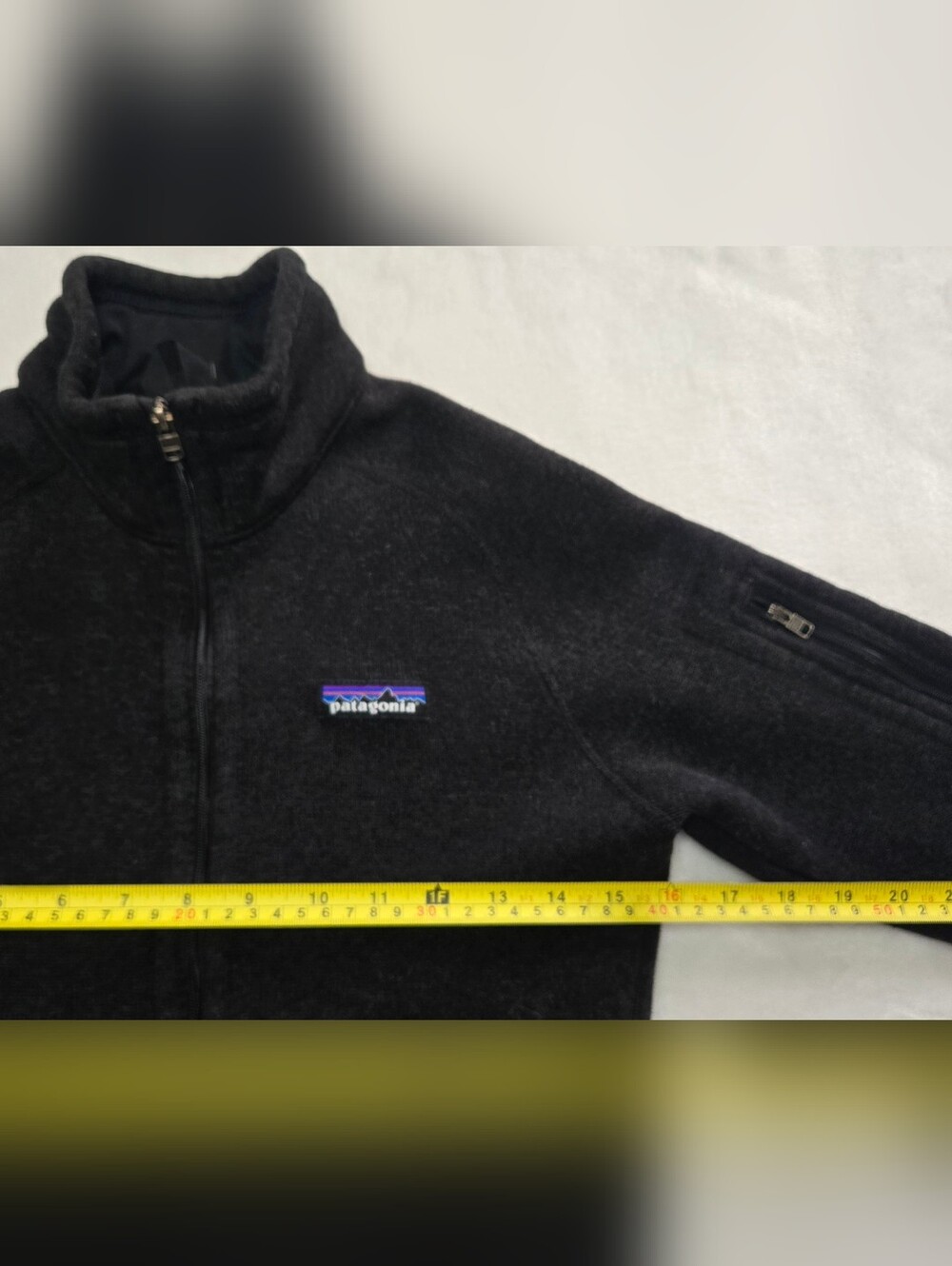 Patagonia Charcoal Grey Fleece Lined Polyester Mockneck Jacket XS - Picture 2 of 4